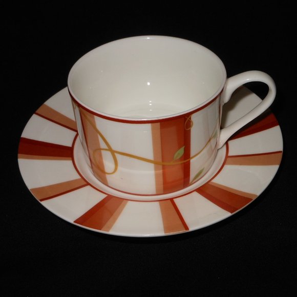 3 sets of tea cup & saucer. Victoria & Beale by Sango 7022 Rosebud - Picture 4 of 7